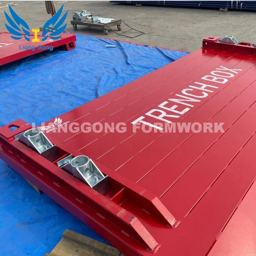 Wholesales China Lianggong Formwork Manufacturer Steel Shoring Trench Box for Ditch Construction
