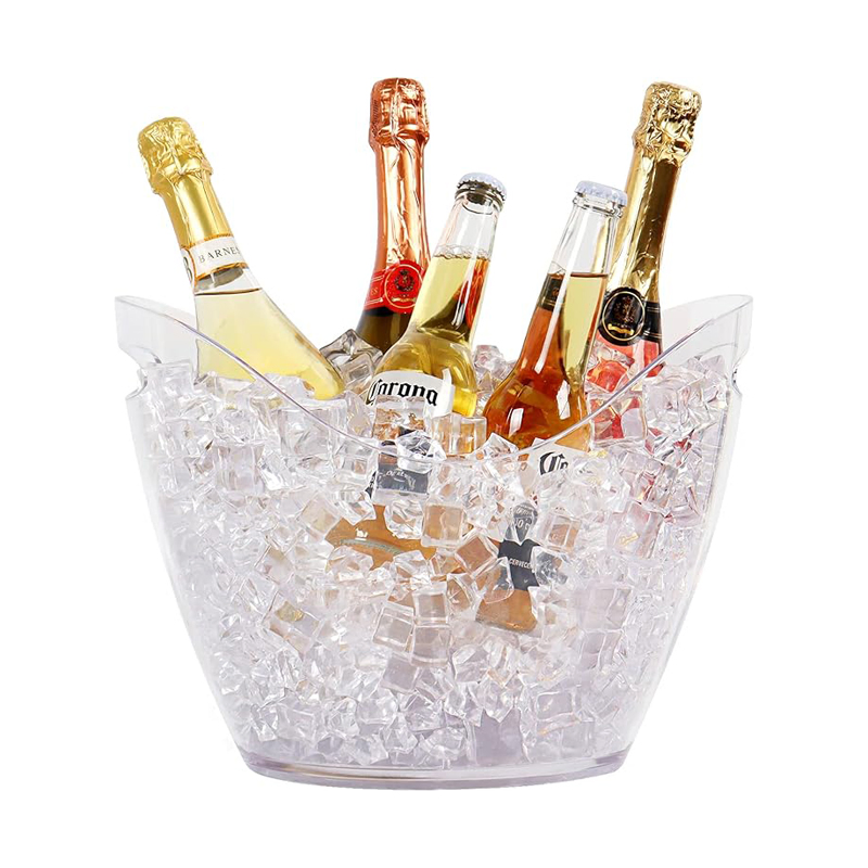 Custom Good Quality Plastic Acrylic Ice Bucket for Bar KTV