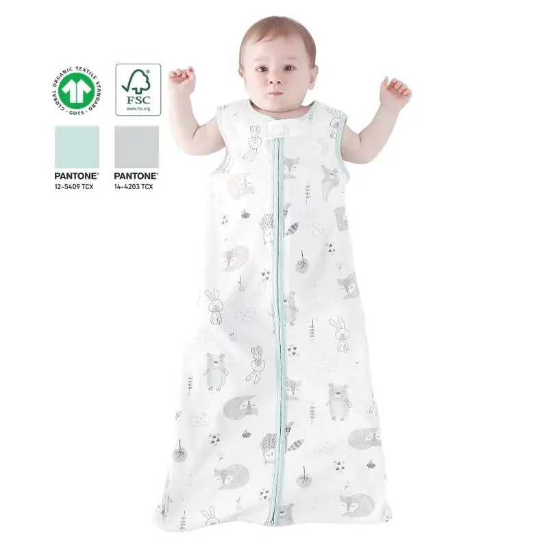 Custom Oeko-Tex 100% Certified Soft Bamboo Infant Sleeping Bunting Bag