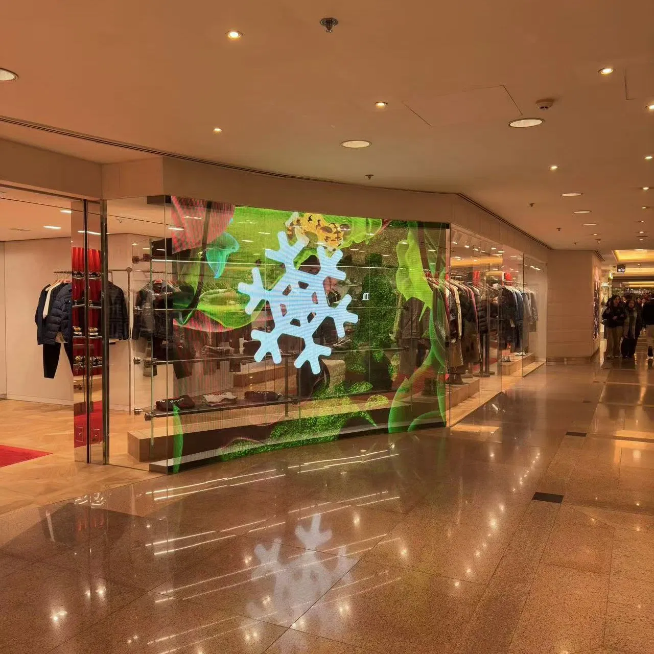 P4-P30 Indoor Outdoor Flexible Transparent Display Crystal Film Screen