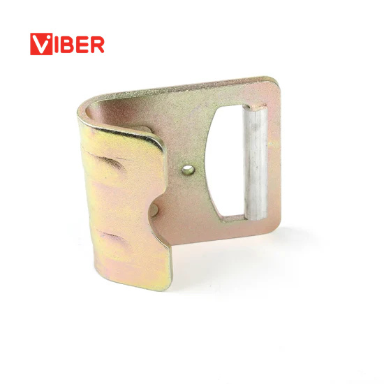 Heavy-Duty 2" Flat Hook with 4.5t Capacity and Yellow Zinc Finish