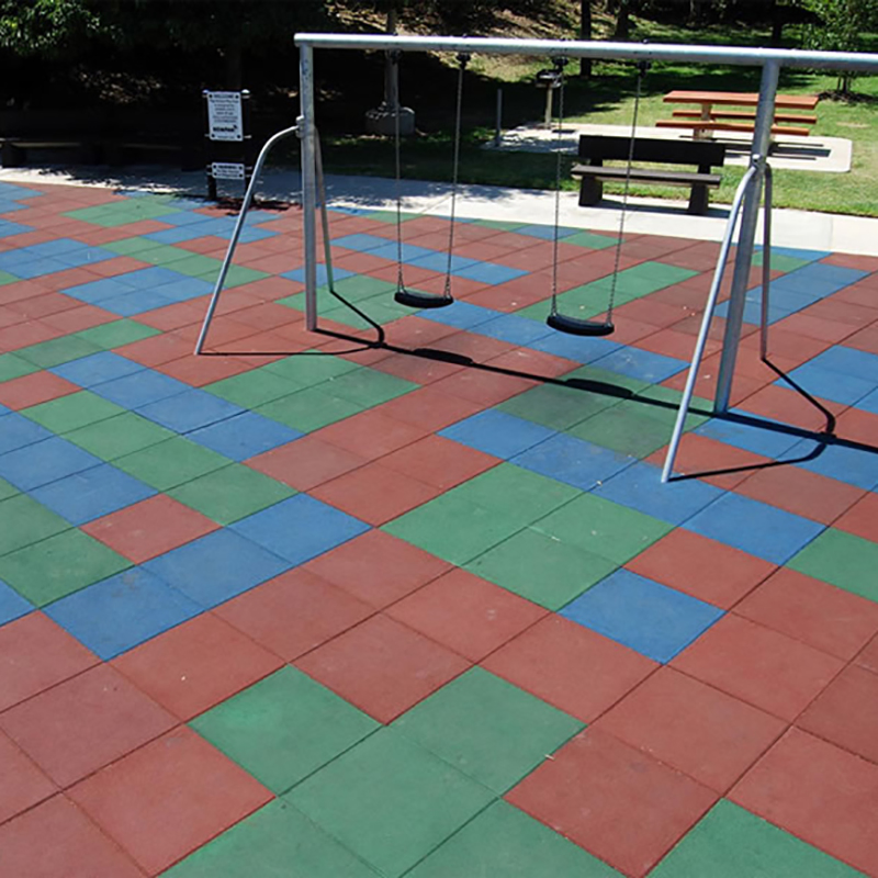 China Factory Direct EPDM Rubber Tiles Playground Safety Flooring