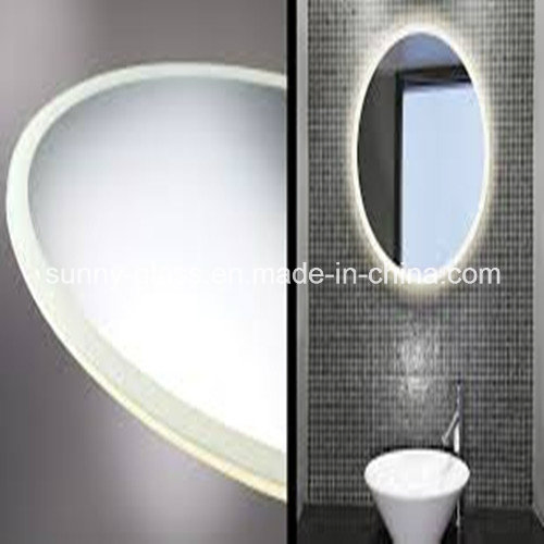 Silver/Aluminium LED Mirror for Cosmetic Bathroom Light Mirrors