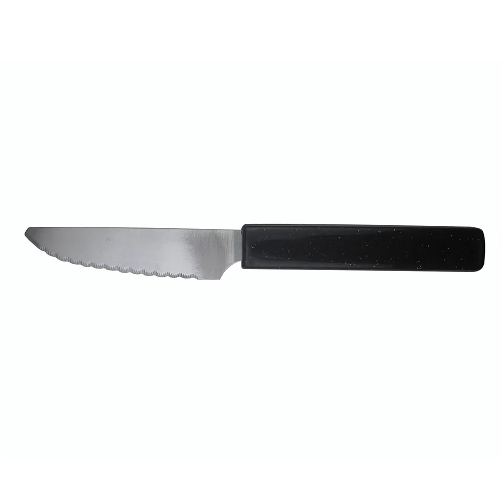 4 Inch Serrated Steak Knife with Black PP Handle