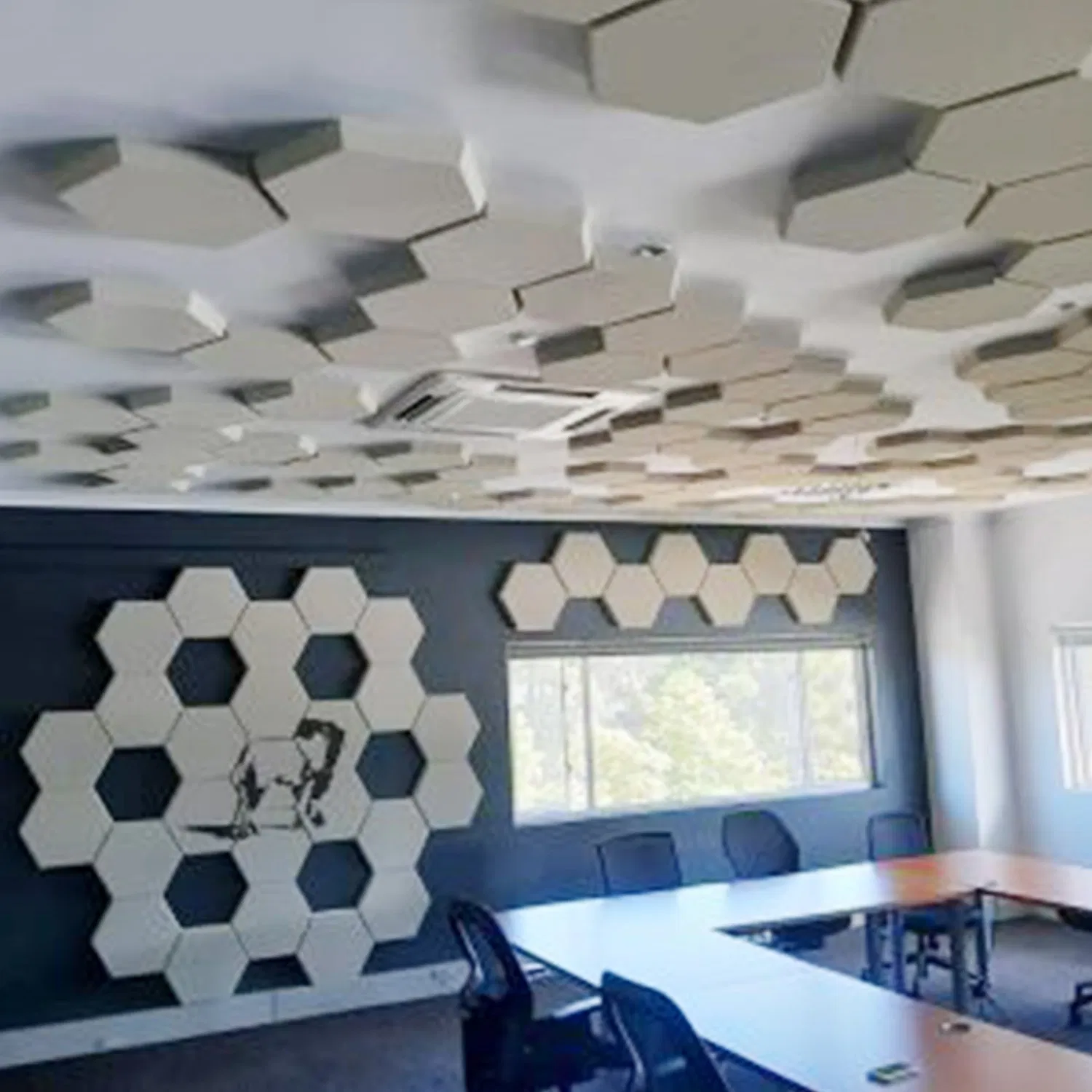 High Density Dust-Proof Polyester Fiber Acoustic Panel Felt Decorative Sound Absorbing Ceiling Acoustic Panel
