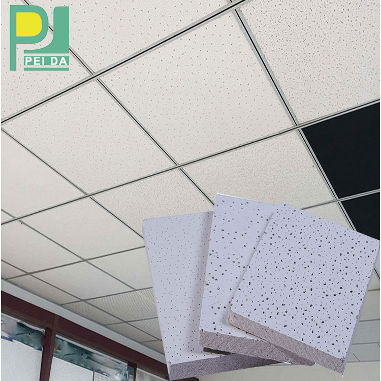 Mineral Fiber Board for Suspended Ceiling 600*600*15mm