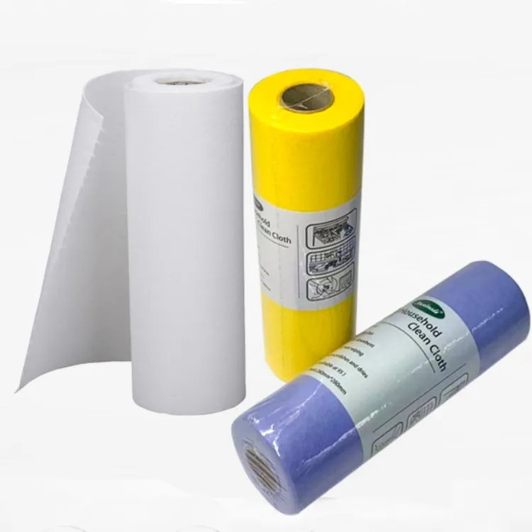 Washable Kitchen Professional Cleaning Cloths Dish Towel 100% Wood Pulp White Cotton Rags for Cleaning Rags