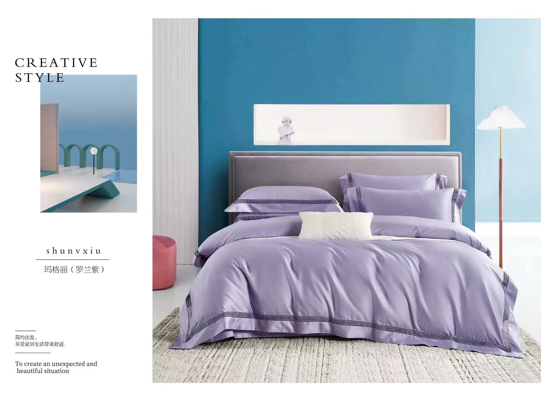 Wholesale Low Price 100s Long Staple Cotton Embroidery Bedding Set