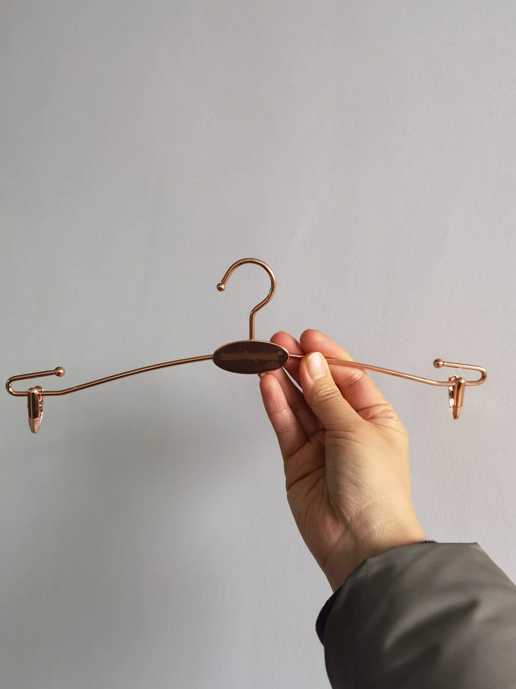 Shop Mini Custom Logo Branding Metal Bikini Lingerie Underwear Clip Hanger