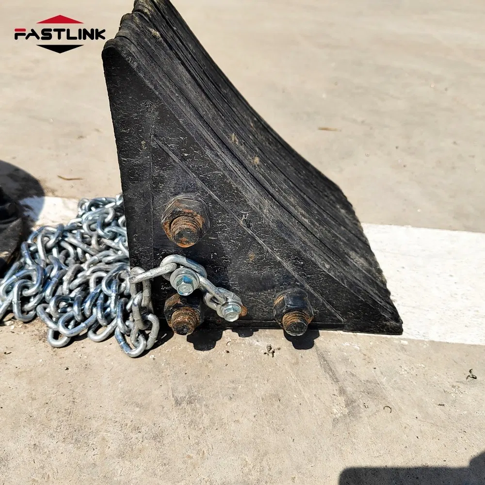 Fastlink Multi-Purpose Wheel Anchoring System Truck Parking Block Steel Clamp Rubber Chock