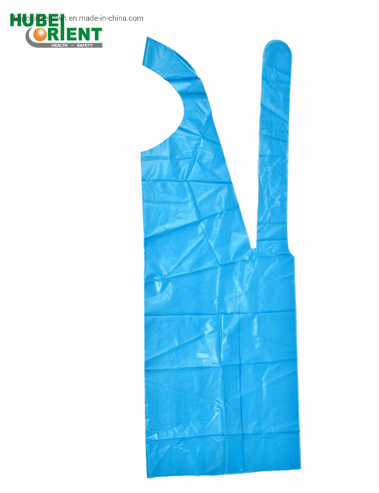 Smooth Surface Disposable Plastic Apron Sleeveless PE Apron for Kitchen/Food Processing/Restaurant