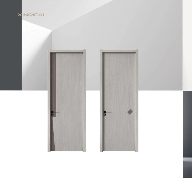 Factory Wholesale Price Modern Home Hotel Interior Room Door Wood Plastic Composite Door