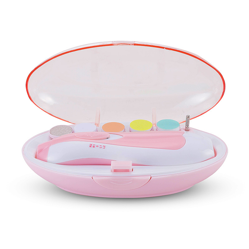 LED Light Manicure Set 6 in 1 Baby Electric Nail Trimmer Baby Product