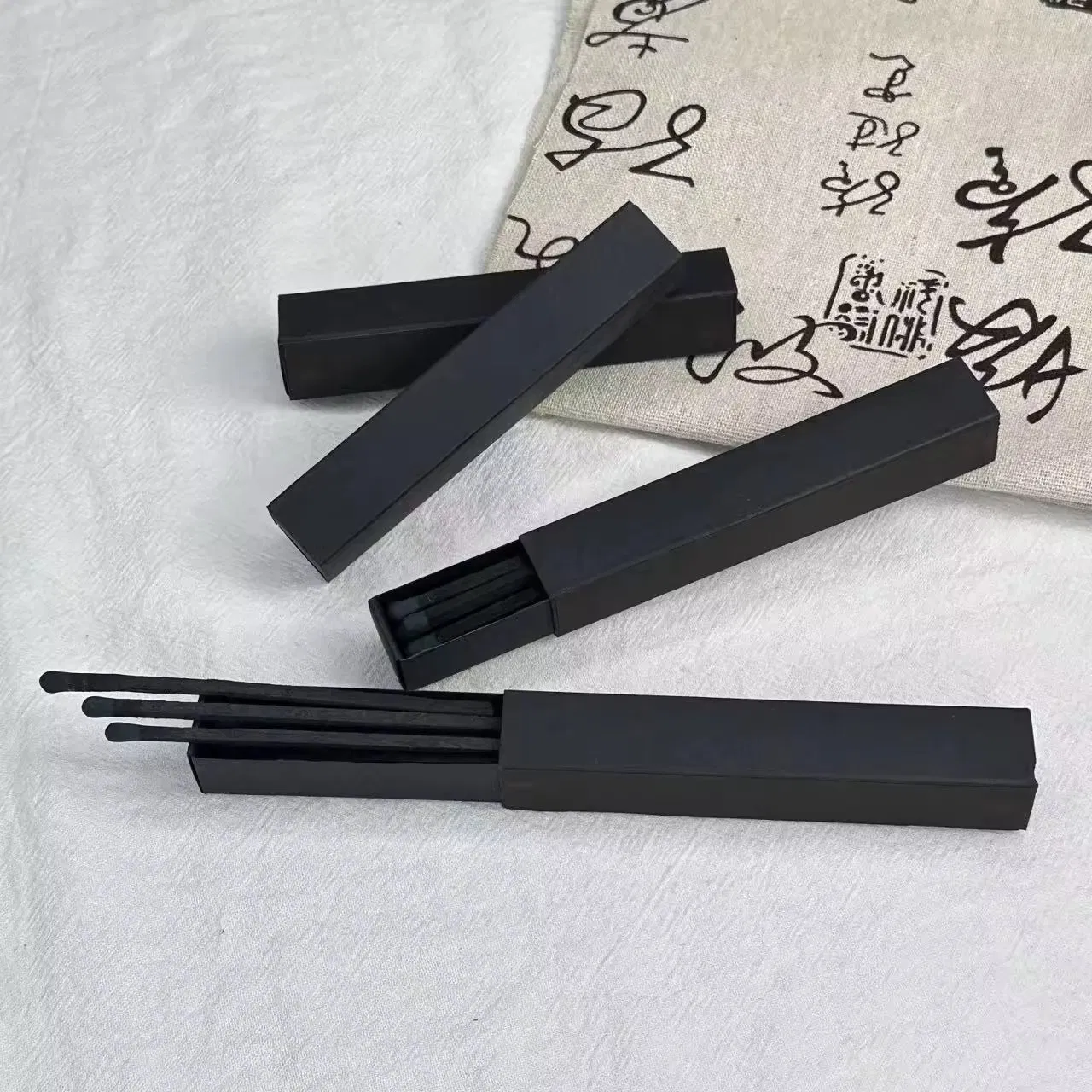 2025 New Black Customized All Black Long Match Premium Candle Box Matches Candle Matchsticks Matches
