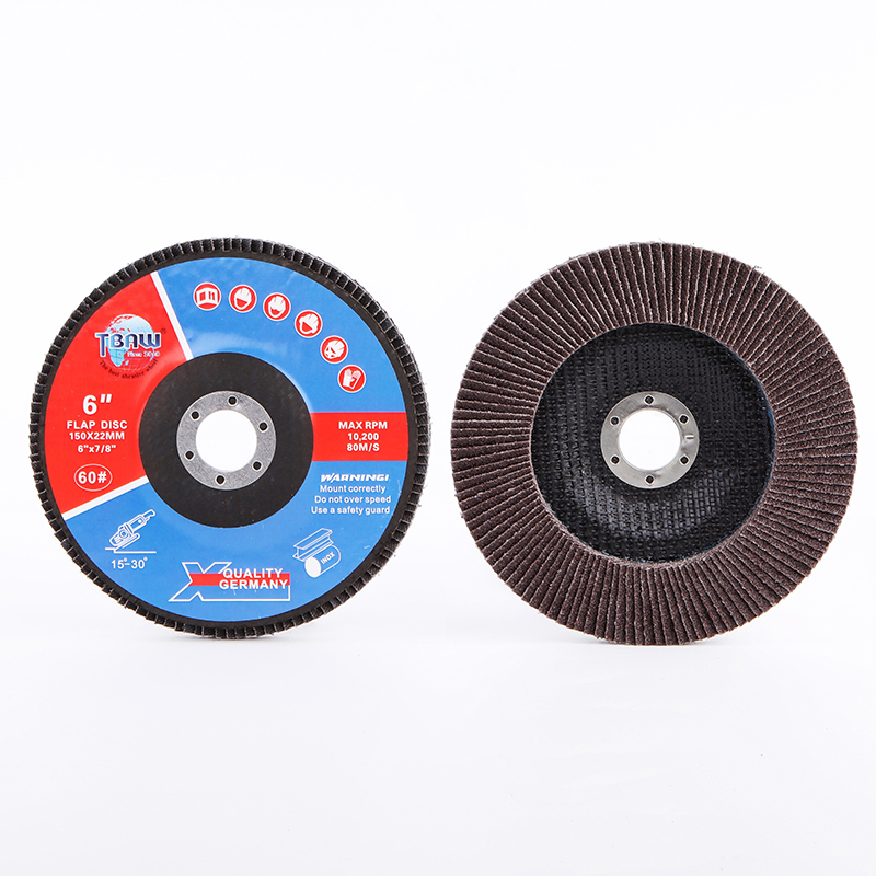 150X22mm Brown G60 6 Inch Metal Flap Disc