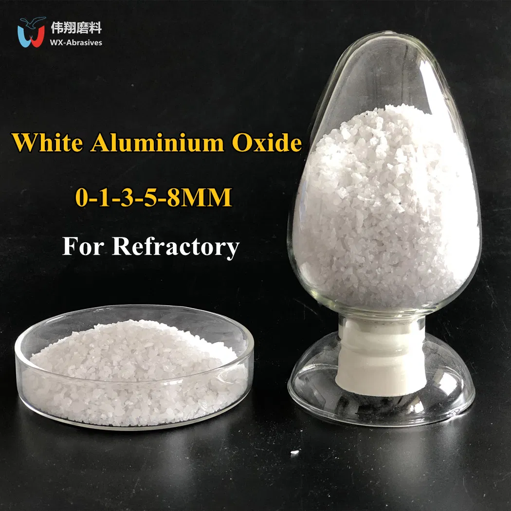 White Fused Aluminum Oxide 0-1-3-5-8mm for Refractory