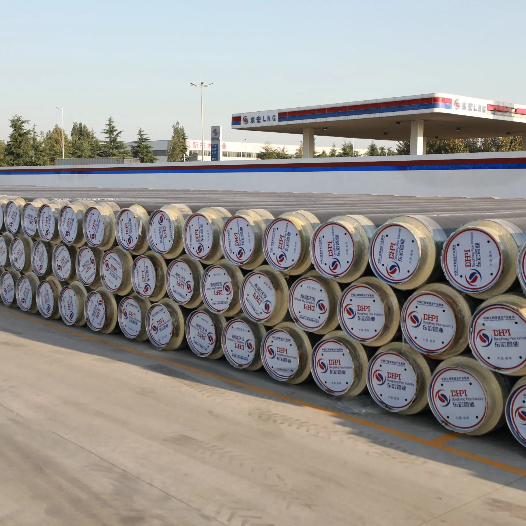 Предварительно изолированная труба DHPI ASTM DN1600 для горячей и холодной воды