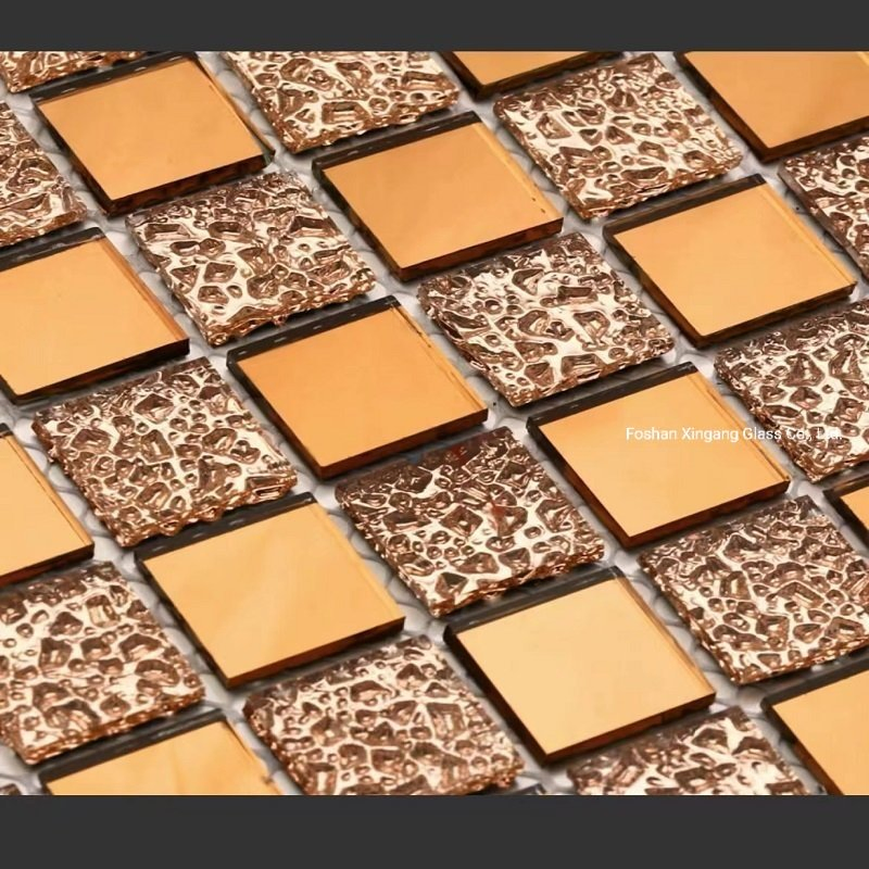 Home Decor Wall Decoration Gold Color Mosaic Tile/Mosaic Wall Decor Sticker