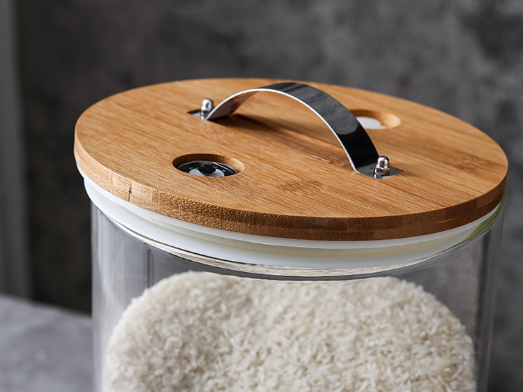 Glass Store Tanks, Rice, Split Buckets, Storage Bottles & Jars Beverage, Glass Rice Dispenser