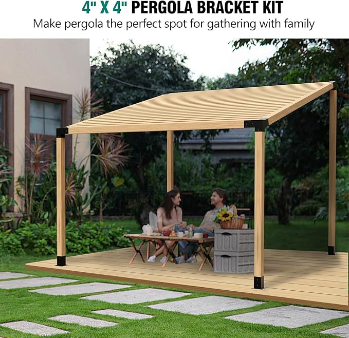 30° Slanted Pergola Whole-Set Kit for 4"X 4" Wood Pergola