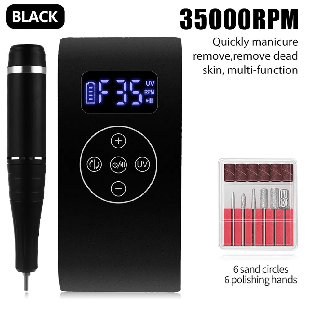 Professional 818 Hot Sale 35000rpm Nail Polisher UV LED Nail UV Lamp
