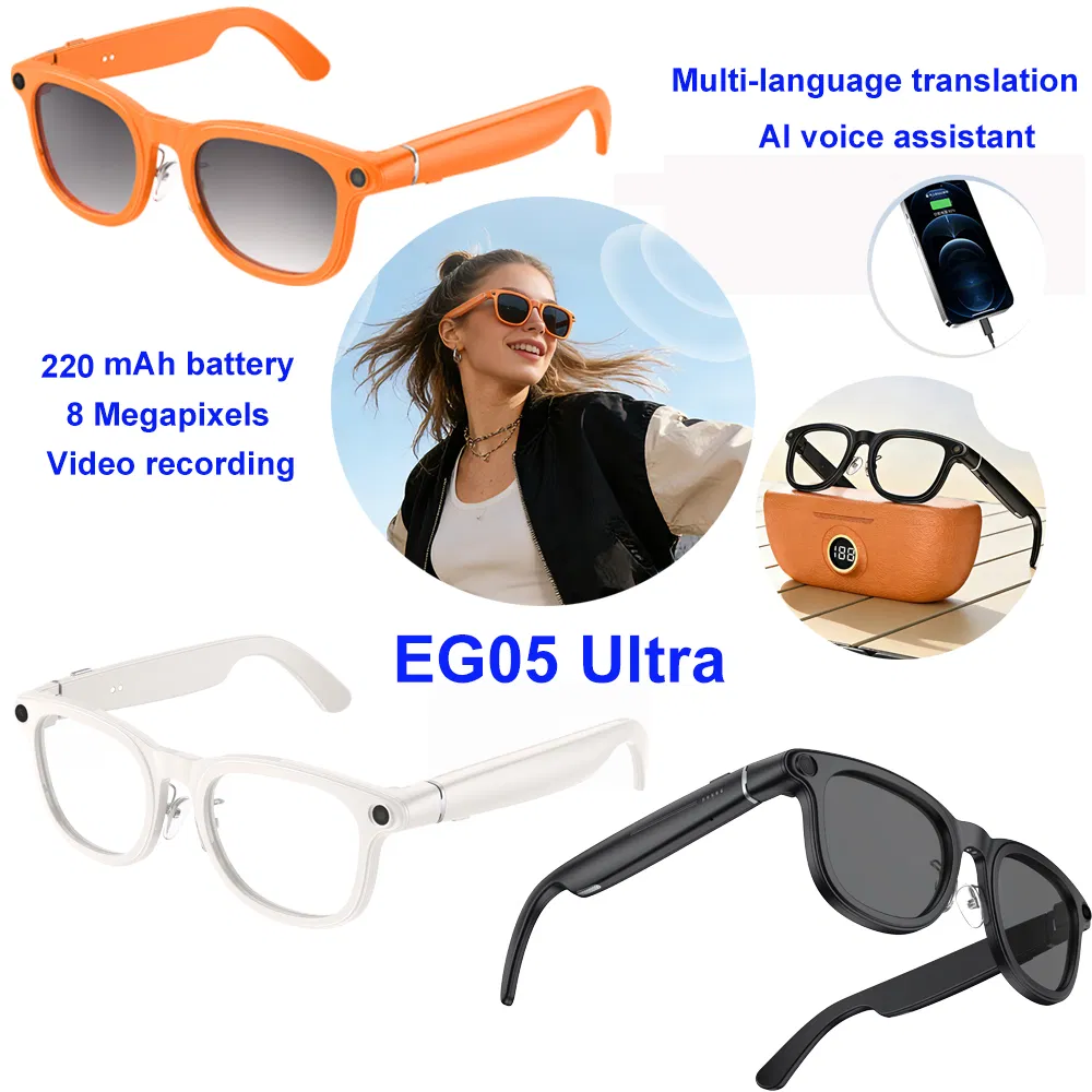 Умные очки EG05 Ultra с камерой 8 Мп и ИИ-переводчиком