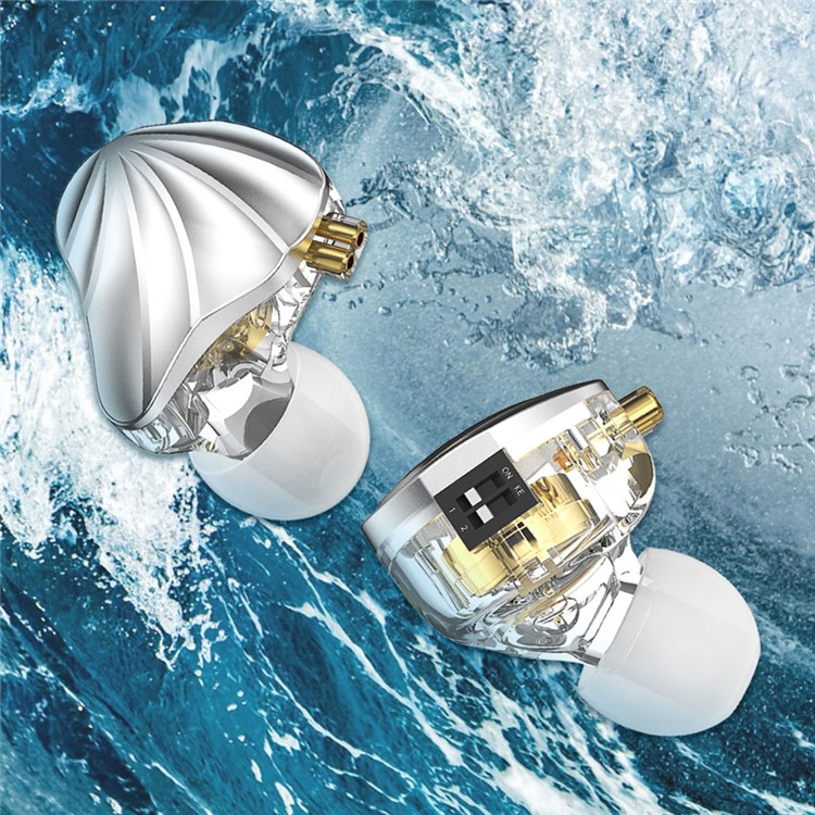 Cvj Nami Aluminum-Magnesium Coil-Iron Hybrid Switch Adjustable Headset Wired in-Ear HiFi Headphones with Microphone