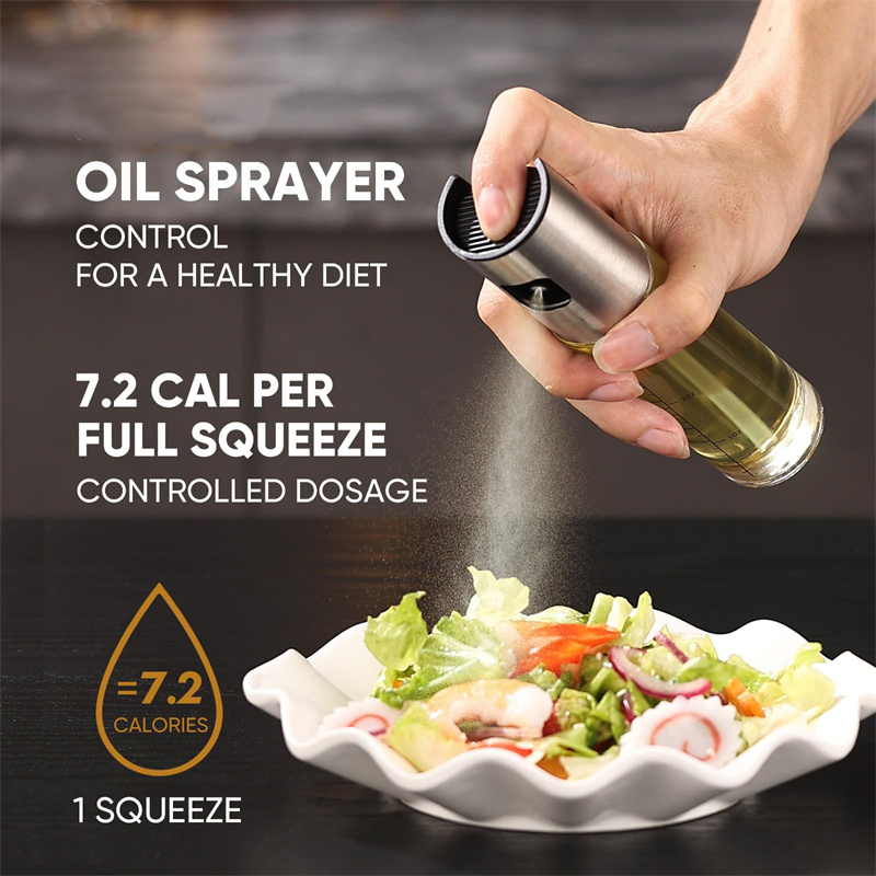 100ml Olive Oil Spray Bottle Olive Oil Sprayer Mister Cooking Oil Sprayer for Salad BBQ Kitchen Baking Roasting