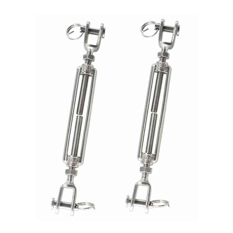 High Quality 304 Stainless Steel Tension Turnbuckles M5 Jaw & Jaw Open Body Turnbuckles for Cable Railing Wire Rope Hardware Kit