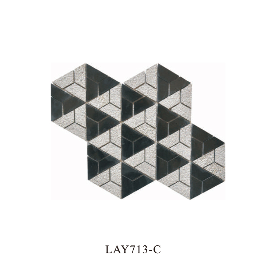 Мозаика шестигранная мраморная для кухни 300x300 мм