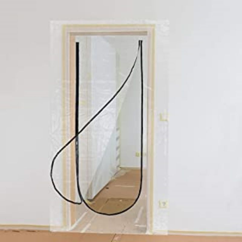 Household Dustproof Plastic Zipper Door