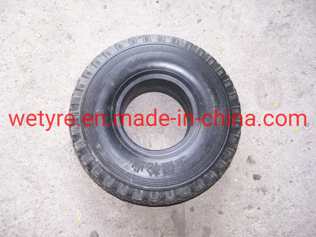 Popular Hot Sale Heat Resisting Durable High Load Capacity Reliable Solid Rubber Wheel (3.00-4)