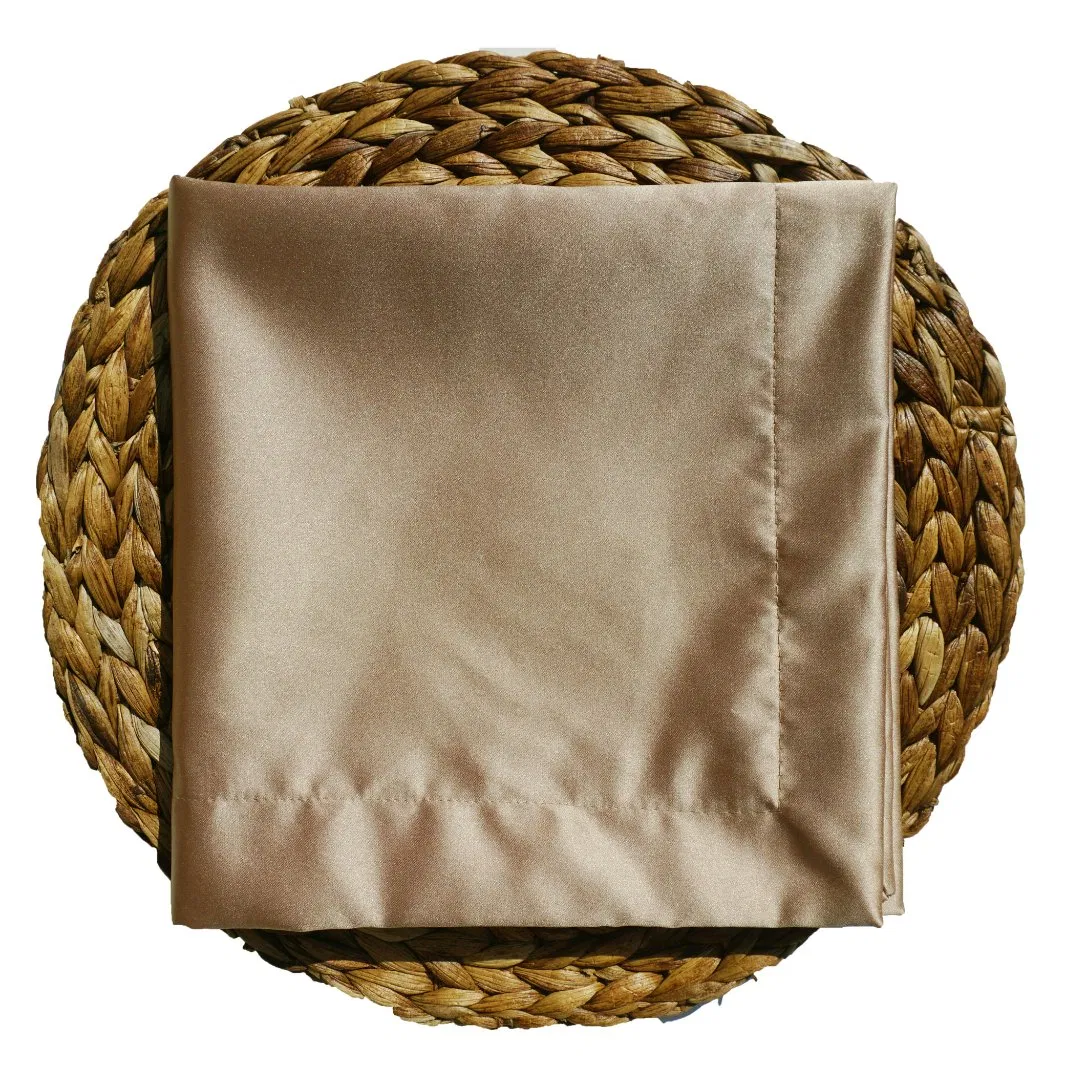 Latte Pure Satin for Napkin Cloths and Table Cloth for Luxe Events