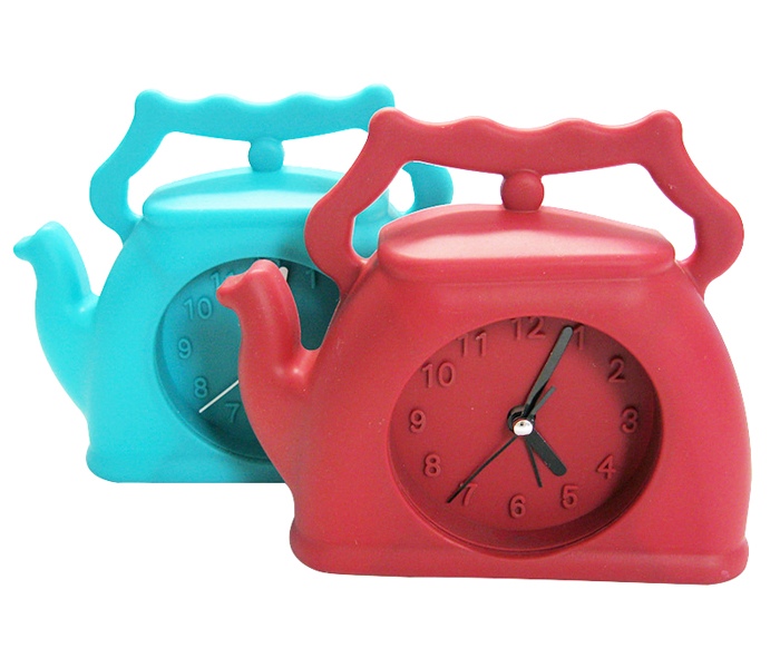 Kids Rabbit Shape Colorful Logo Printed Silicone Table Alarm Clocks