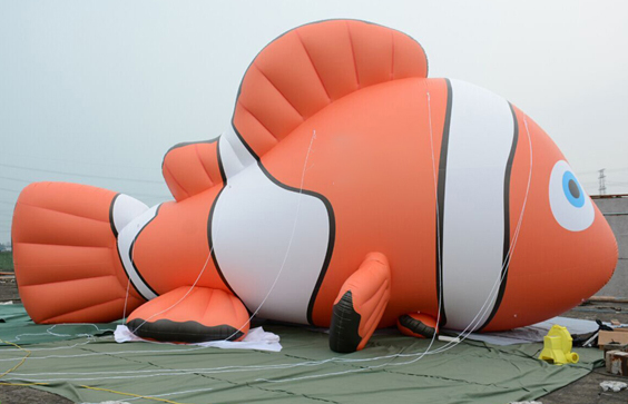 Boyi Helium Clown Fish Parade Balloon County Fair Inflatables Inflatable Fish Cartoon B224