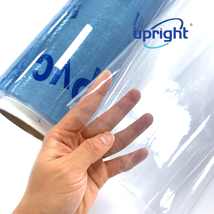 Upright Fireproof Non-Toxic 0.2mm 0.5mm Thickness Super Clear PVC Plastic Sheet for Plastic Jelly Bags and Pillow Blanket Quilt Textile Bags