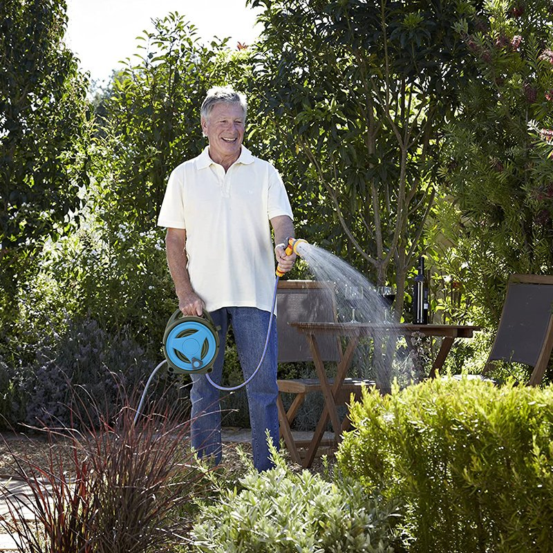 Gartenkraft Green Retractable Portable Handy Garden Hoses &amp; Reels