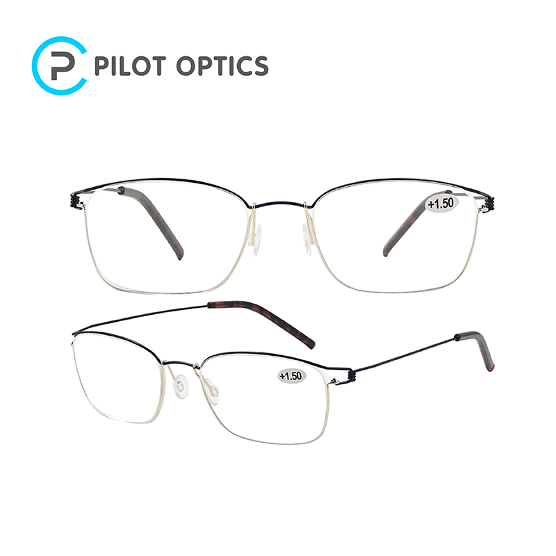 Pilot Optics Classic Design Competitive Pricemetal Custom in Yiwu Flexible Reading Glasses