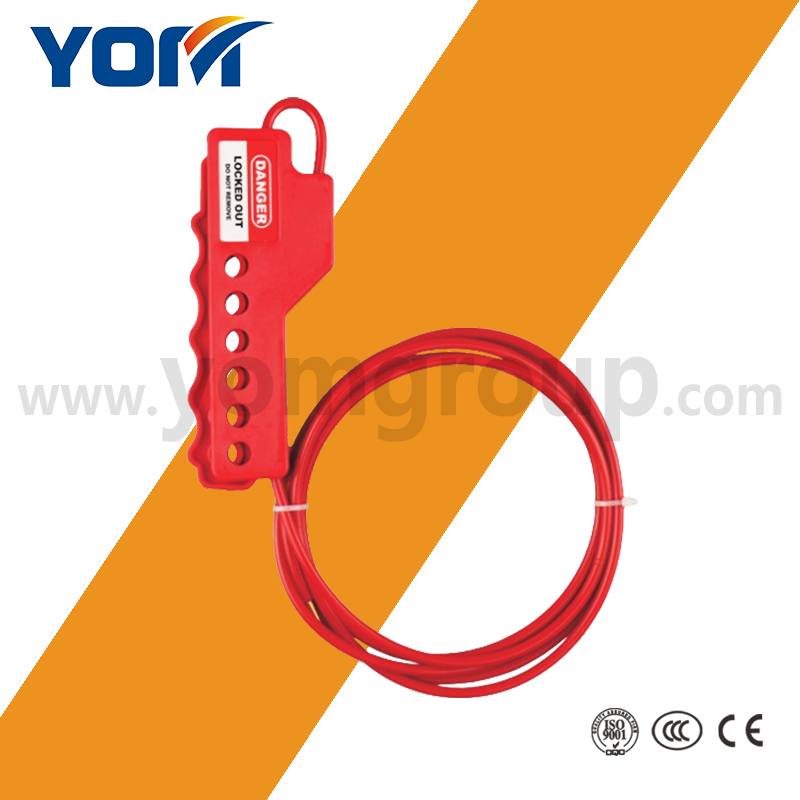 Stainless Steel Cable Cable Lockout with Plastic Cover