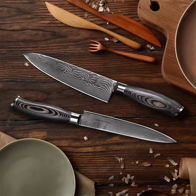 Japanese Damascus Steel 67 Layers Vg10 Core Ultra Sharp Chef Knife Kitchen Cooking Knife with Pakka Wood Handle