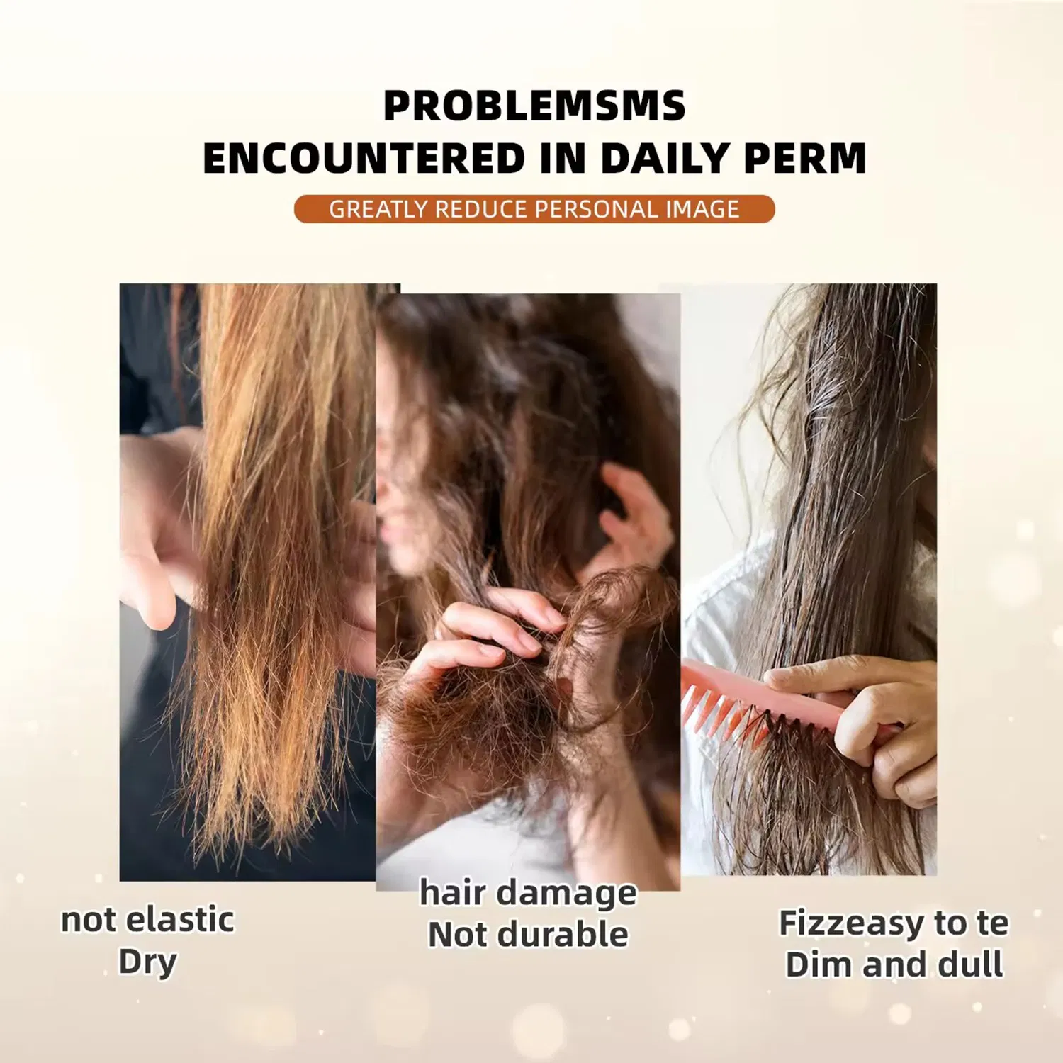 500ml Salon Chemical Perming Rebonding Hair Straightening Cream