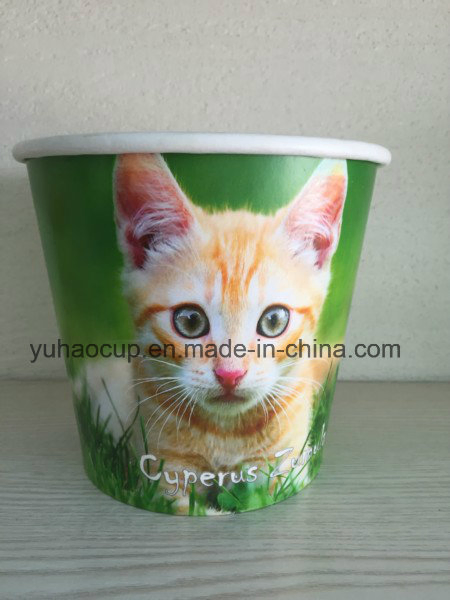 Popular Beautiful Printed Disposable Paper Flower Plant Bucket