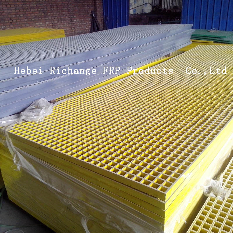 30*30mm Mesh Rooftop Walkway Floor GRP FRP Fiberglass Grating