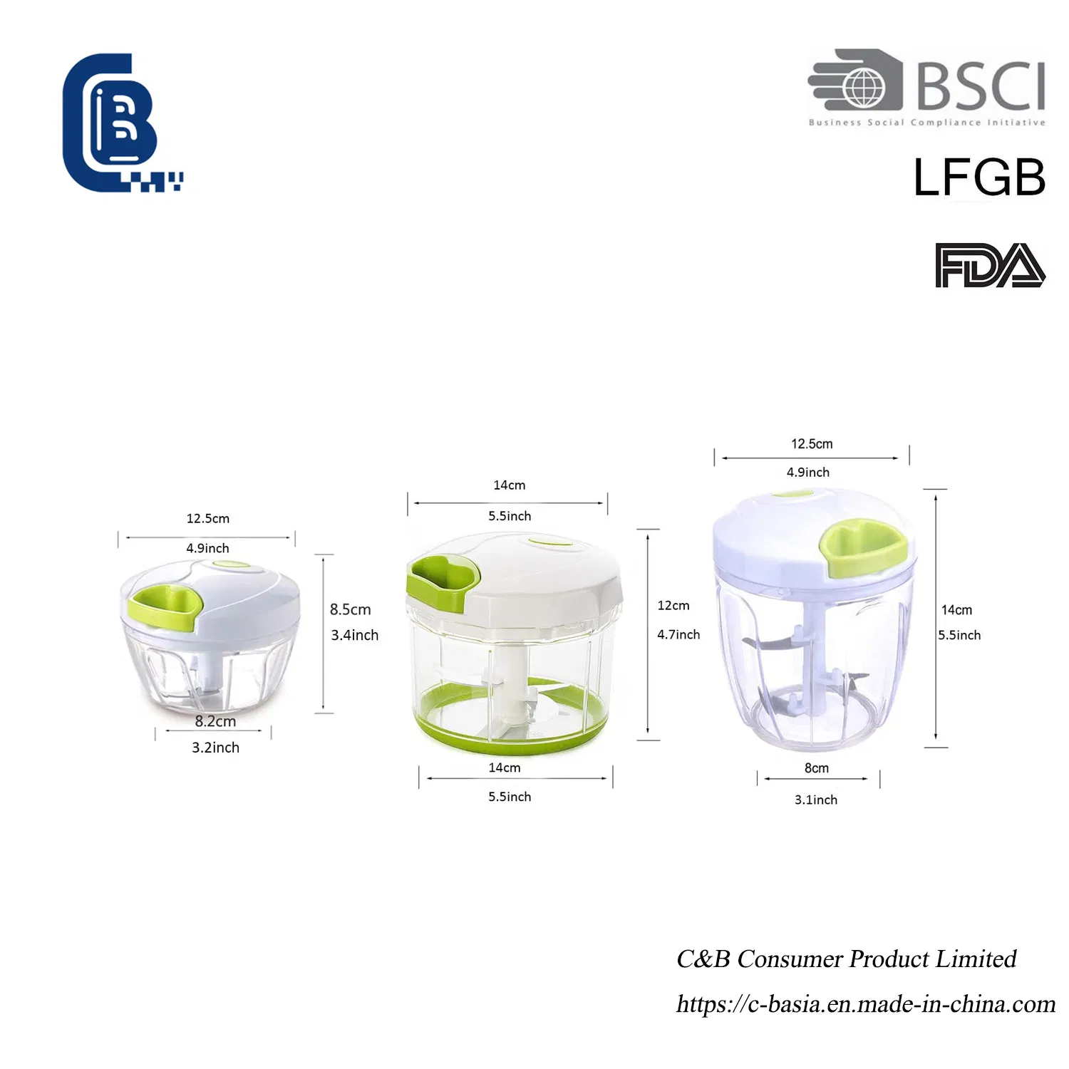 Multi-Functional Pull String Food Chopper - Manual Vegetable Meat Blender