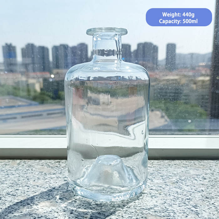 Glass Bottle 100ml 250ml 500ml 700ml 750ml Rum Whisky Vodka Gin Tequila