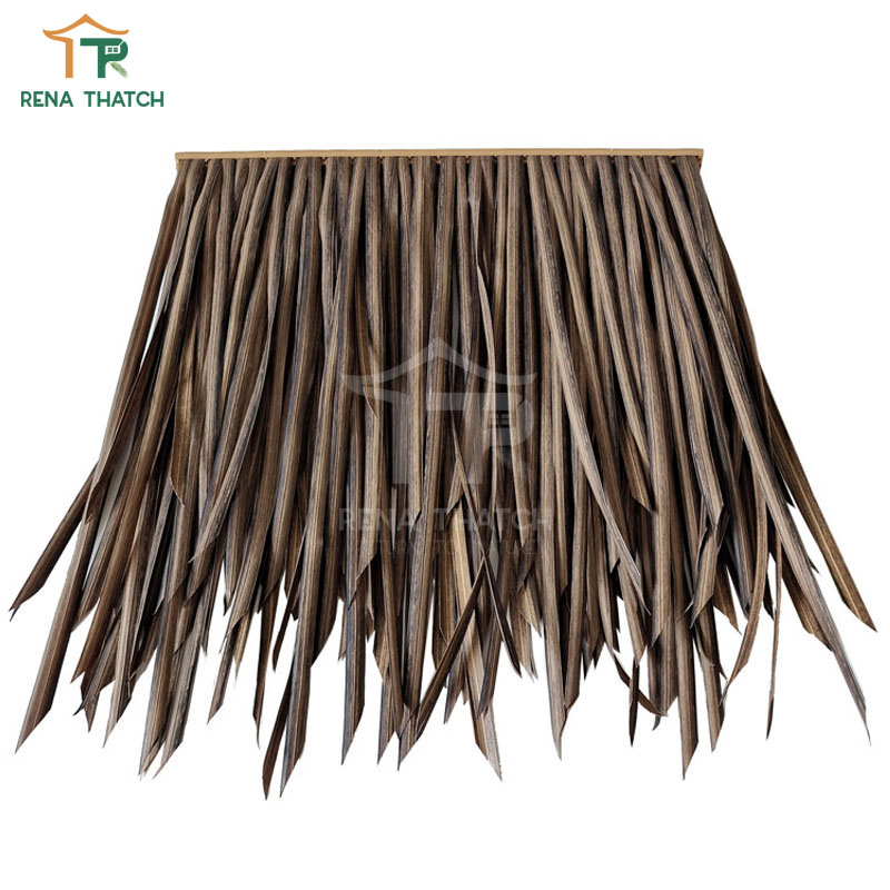Recyclable Anti-UV Synthetic Fireproof Cheap Fiber Thatch Cover Synthetic Thatch China