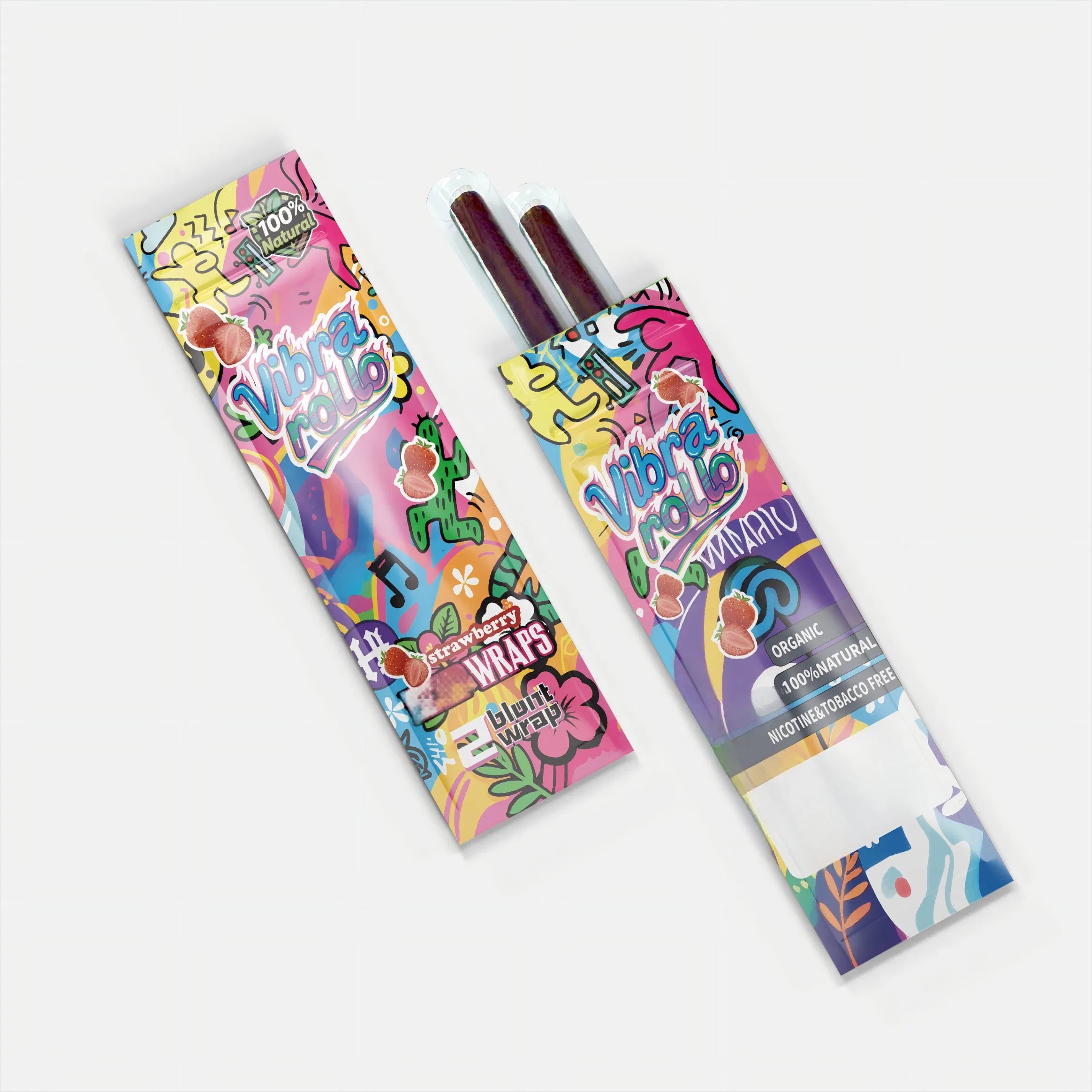 Vibrant Vibrarollo Flexible Blunt Wrap Paper Sampler Pack Smoking Accessories