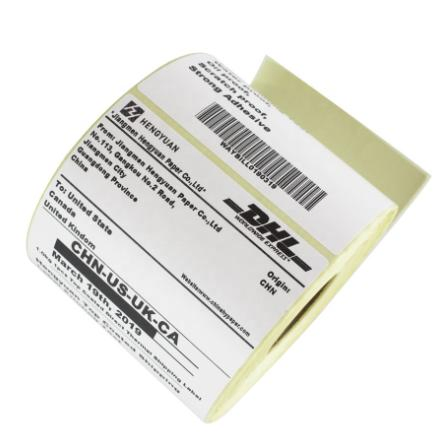 Customized Size Compatible Self Adhesive Paper 58*40 80*50 Barcode Sticker Thermal Label