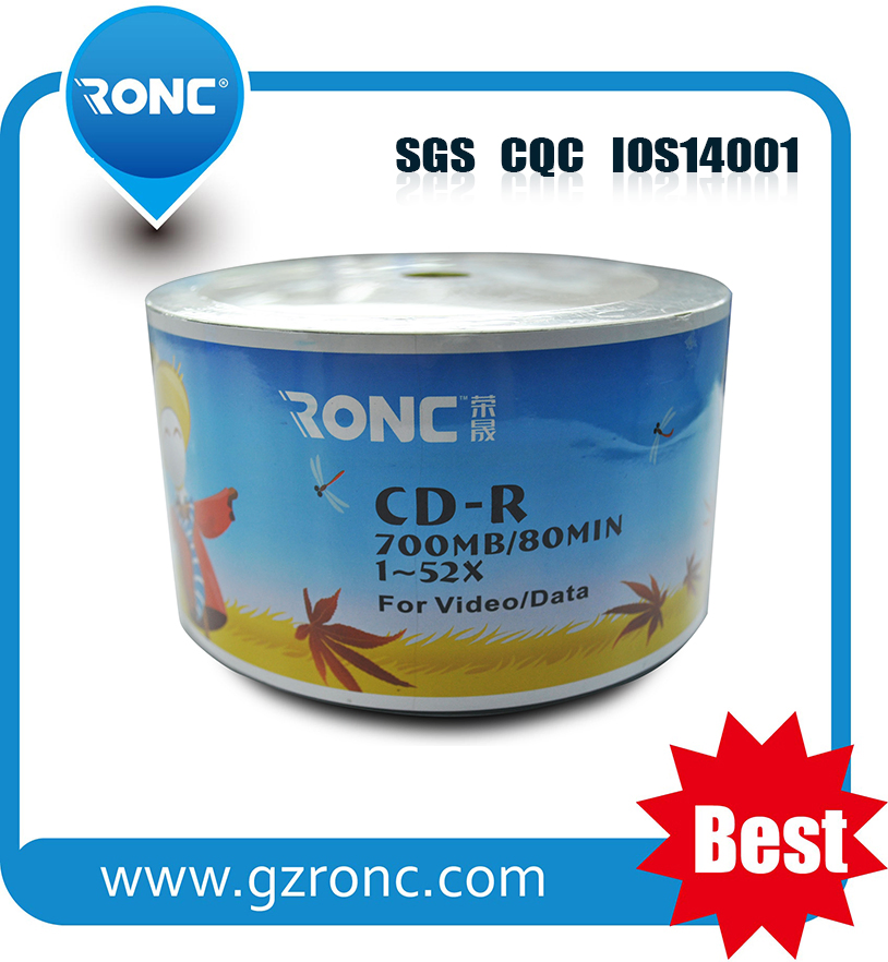 Чистый CD-R диск 700МБ 80мин 52X для печати