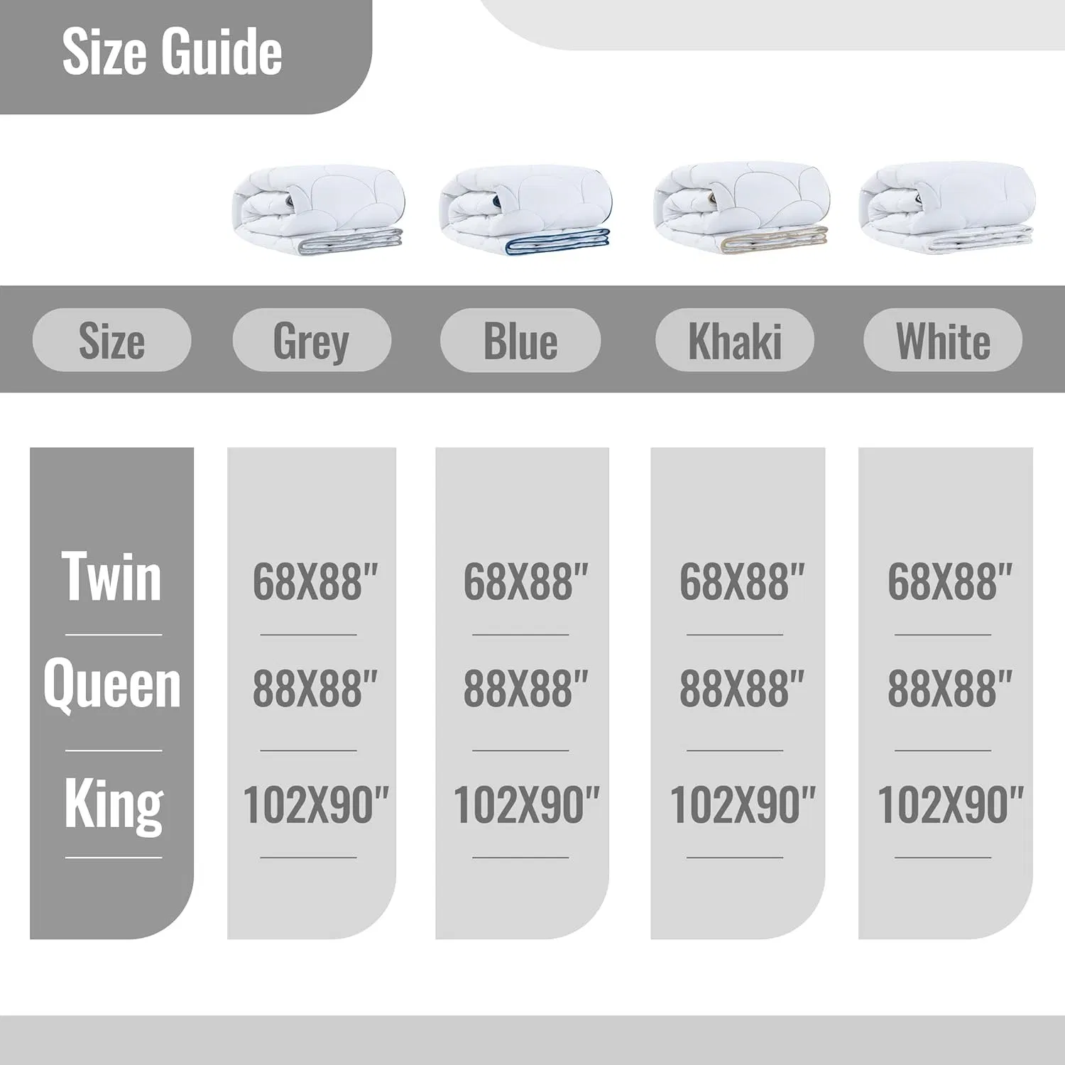 Hypoallergenic Microfiber Comforter Quilted Duvet for Allergy Sufferers